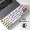 Newmen GM610 60% Wireless Mechanical Keyboard,Wired/Bluetooth/2.4G RGB Backlit,61 Anti-Ghosting Keys,Programmable,Hot-Swappable