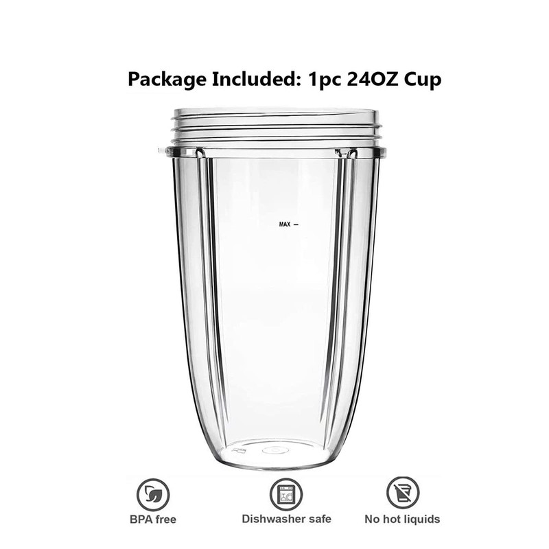 Zuikn 24 oz Tall Cup Blender Replacement Cup Compatible for