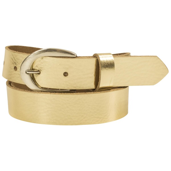 fashionchimp Basic Women's Belt Made of 100% Genuine Leather, Shiny