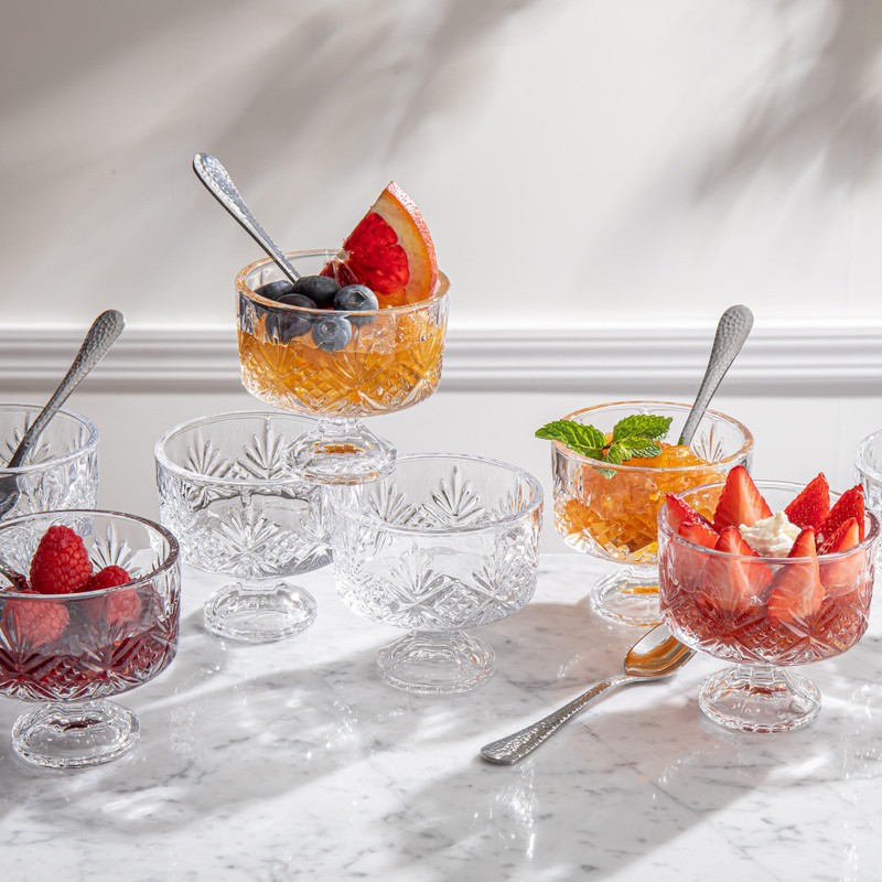 Godinger Glass Dublin Tasters Trifle, Custom, Clear, 16 Pc Set