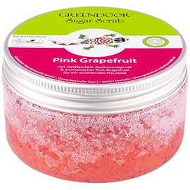 Greendoor exfoliating sugar scrub pink grapefruit, bodypolish, no microplastics, no preservatives, 230g / 8.1 oz, natural cosmetics manufactory Greendoor by GREENDOOR ?