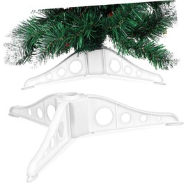 Kichvoe Christmas Tree Stand Plastic Artificial Christmas Tree Base Folding Stand Replacement Holder Xmas Tree Stand Base