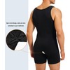 KUMAYES Men's Shapewear Bodysuit Compression Shirt Undershirts Men's Tummy Control
