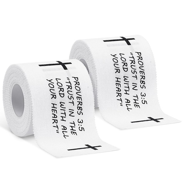 MiniInflat 2 Pcs Cross Tape Christian Athletic Tape Sports Wrap