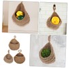 CHILDWEET 3pcs Bohemian Wall Teardrop Baskets Stylish Fruit Vegetable Storage