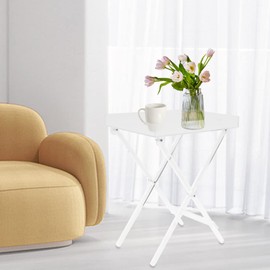 Acrylic Folding Table,Accent Desk Table,Modern Clear Acrylic Furniture,Side Table for Bedroom Study Room Living Room