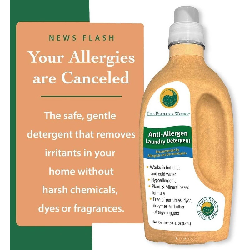 Anti-Allergy Laundry Detergent| Natural Allergy Free for Pet Dander Allergy