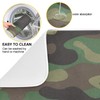 ZzWwR Simple Green Camouflage Pattern Absorbent Dish Drying Mat Microfiber