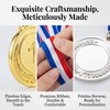 RAINFLOW 9 Pieces Gold Silver Bronze Award Medals - 1st