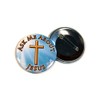 Ask me About Jesus Pinback Buttons - 2.25 Inch Round