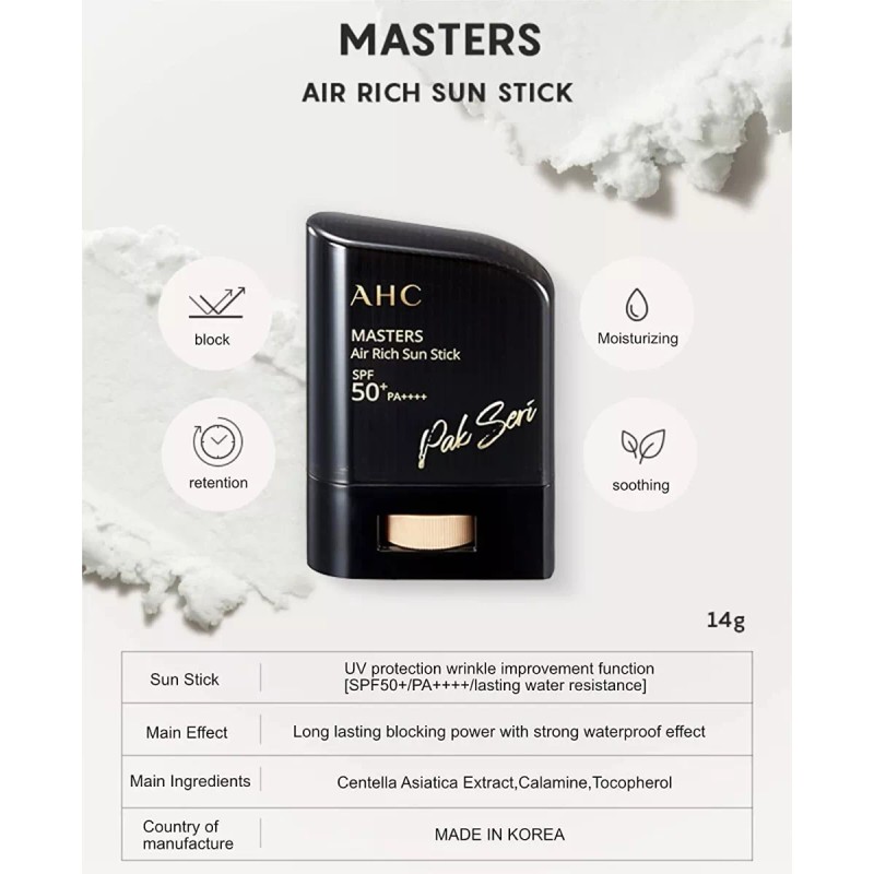 Ahc Masters Air Rich Sun Stick 0.78 Oz/0.77 Onzas