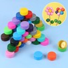 Aunifun 100PCS Plastic Bottle Caps DIY Craft Bottle Stickers Environmental
