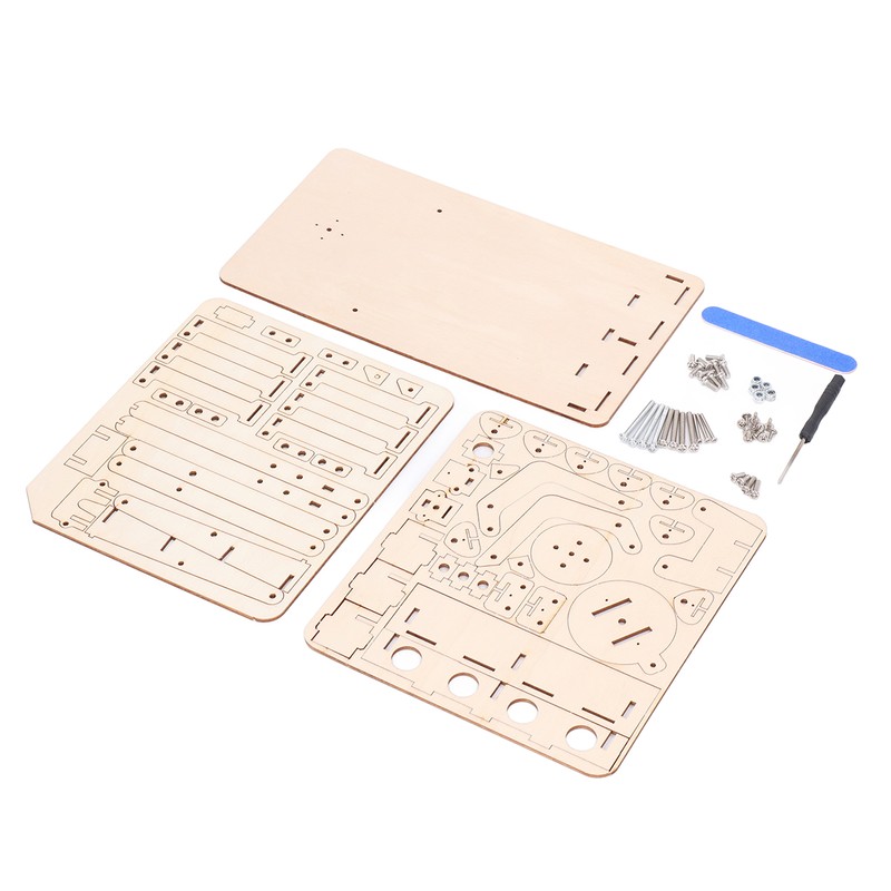 Robot Arm Building Toy Hydraulic Wooden Mechanical Model Tool Set