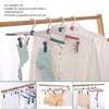 NCOALE Folding Clothes Hanger, 8 PCS Travel Hangers with Clips