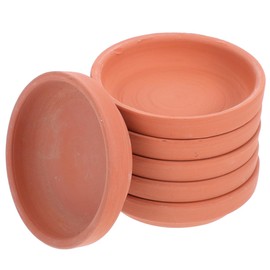 6 Pcs Plant Pot Saucers Drip Trays Terracotta Pots Tray Water Catcher Round Ø 2.87 Inches for Indoor Outdoor Potted Plants