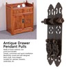 Antique Drawer Pendant Pulls Anti Rust Retro Elegant Brass Book