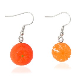 Orange Dangle Drop Earrings for Women Girls Lifelike Fruits Earring for Teen Girls Summer Earrings for Orange Lovers Funny Gifts for Daughter Sisters Friends Birthday Christmas Summer Gift for Her