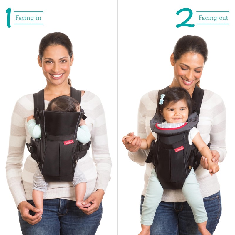 Infantino Swift Classic Carrier with Pocket, 2-Ways to Carry Carrier