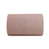 New Women's Rose Gold Sparkling Shiny Small Diamanti Crystal Clutch