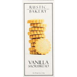 Rustic Bakery Handmade Cookies, Tahitian Vanilla Bean Shortbread, 4 oz