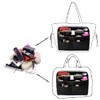 ZTUJO Purse Organizer Insert, Felt Bag Organizer with Metal Zipper,