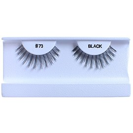 10 Pairs 100% Human Hair False Eyelashes Natural Black #73