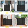 Reinforced 42” Extra Tall Retractable Baby Gates with Rods, Extends