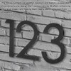 sourcing map Floating House Numbers, 6 Inch Solid Aluminum Modern