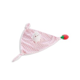 NICI Molang 49473 Baby Comforter 26 x 28 cm - Fluffy Cuddle Blanket for Girls and Boys, Ideal Baby Gift for Birth