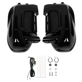 TCT-MOTORPARTS Lower Vented Fairing W/Speaker Glove Kit Fit for Harley Touring & Trike Models 1983-2013 Electra Road Glide FLHT Ultra Classic FLHTCU