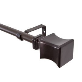 UTOPIA ALLEY 3/4 Inch Curtain Rod - Curtain Rods For Windows 48 to 86 Inch, Adjustable Drapery Rods, Oil rubbed bronze Curtain Rods, Tapestry Poles (Oil rubbed bronze, 48"-86")