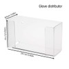 Lucha Glove Box Holder,Dustproof Transparent Disposable Gloves,Dispenser Wall Mount Clear