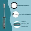Utoolmart Socket Wrench Screwdriver, 5.5mm Non-Magnetic Tip Hex Nut Driver,