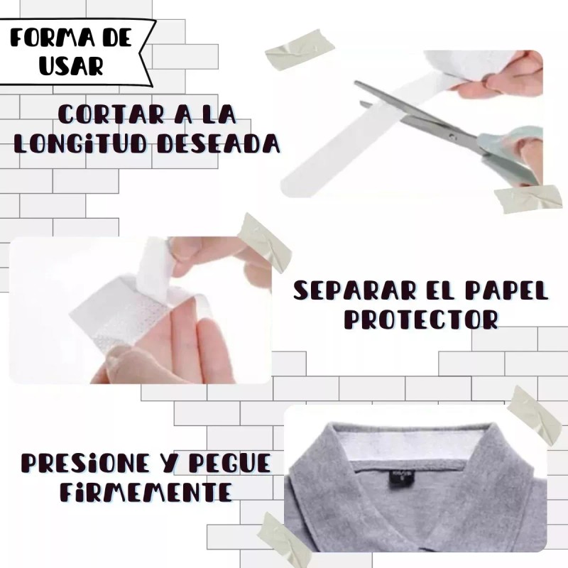 Universo en Linea Cinta Adhesiva Sudor Axilas Prevención Cuello Desechable