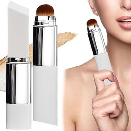 Barra Base Maquillaje Que Cambia Color, Stick De Base Coreano Que Cambia De Color, Maquillaje De Base De Cobertura Completa, Con Cabezal Brocha, Para Todos Los Tipos De Piel (Light)