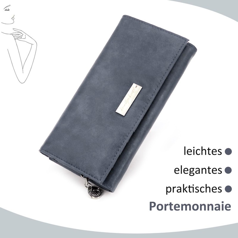 ekavale Wallet 1109, gray, Classic