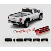 Auto Overlay BLACKOUT 2019-2023 GMC SIERRA LETTER EMBLEM 1500 2500HD