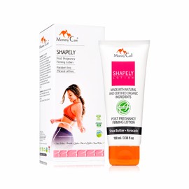 Mommy Care Shapely Post-Pregnancy Firming Lotion – Tightens Skin, Reduces Stretch Marks & Boosts Elasticity with Shea Butter & Avocado Oil, Fast-Absorbing, Vegan & Cruelty-Free, 100ml / 3.38 fl oz