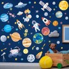 Zonon - Pegatinas de pared para espacio exterior, 6 hojas,