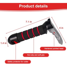 Exit Aid Car, Entry Aid Car Seniors, Car Assistant Support Handle for Seniors Ergonomic Car Handle for Elderly, Car Door Handle Mobility Aids for Entering and Exiting Cars (Red)