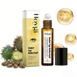 Castor Oil, Under Eye Bear, Organic Cold Pressed 100% Pure Hexane Free Castor Oil, Roller Massage, Eye Care Oil, Gentle Ingredients, Long Time Moisturizing, Sagging Under Eyes, Tearbag Beauty Serum, Eye Cream for Dark Circles, Eye Cream, Bear