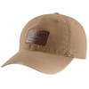 Carhartt Mens Rigby Stretch Fit Leather Patch Baseball Cap