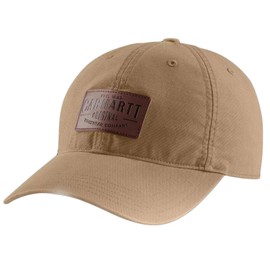 Carhartt Mens Rigby Stretch Fit Leather Patch Baseball Cap
