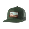 Shimano CA-067Y Graphic Flat Mesh Cap, Green, M