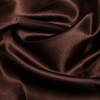 Silky Bridal Satin Fabric Material - Brown, 1Mtr 100cm x