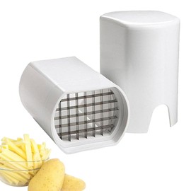 Potato Chipper Chip Cutter, Hand Chip Cutter for Home Kitchen, Stainless Steel French Fry Cutter Chopper Onion Dicer, Multipurpose Chip Cutter for Vegetables and Fruits