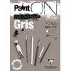 Clairefontaine 250gsm Paint'on Multi Media Pad, Grey, A5 Size