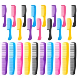 Bulk Hair Brush Set, Individually Wrapped Detangling Brushes for Wet & Dry Hair, Disposable Fine Wide Hair Combs for Women Men Travel Hotel Shelter Charity Supplies 5 Colors (6.8 inch, Count, 50)