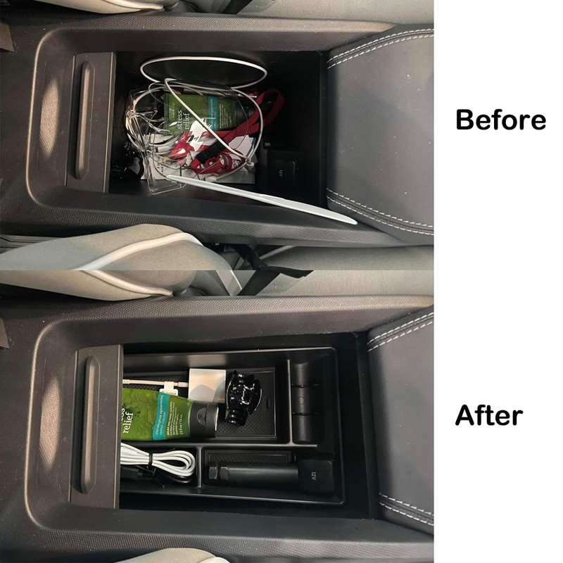 BestEvMod AOSK Compatible with Mustang Mach-E Armrest Storage Box Organizer