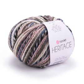 YarnArt - Hilo de lana abigarrada - Hilo de peso medio para tejer en invierno, suave a mano para suéteres, cárdigans, bufandas, sombreros, calcetines y accesorios de invierno